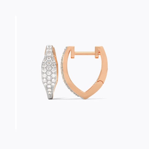 Bare Minimum Diamond Hoop Earrings