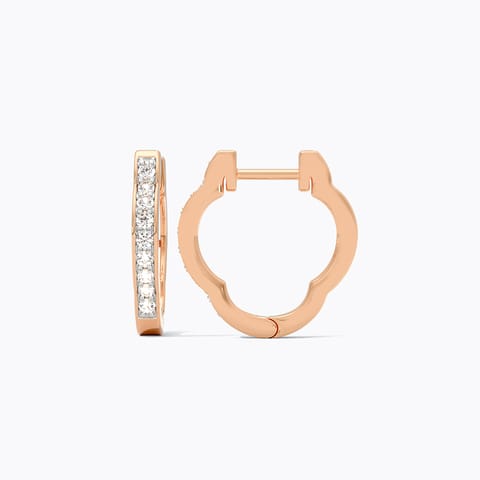 Quiet Glint Diamond Hoop Earrings