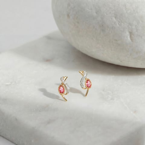 Tourmaline Gemstone Stud Earrings