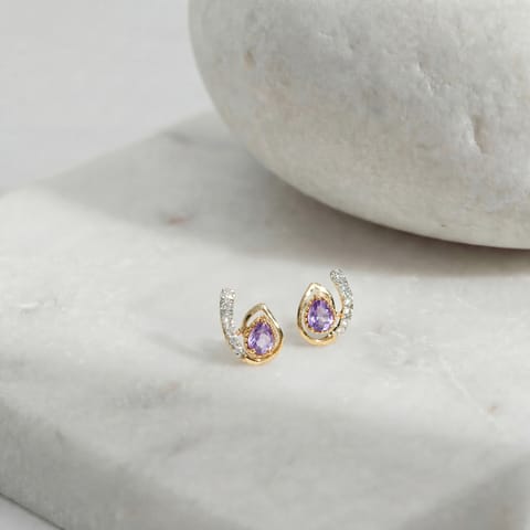 Cormic Iris Gemstone Stud Earrings Cormic Iris Gemstone Stud Earrings
