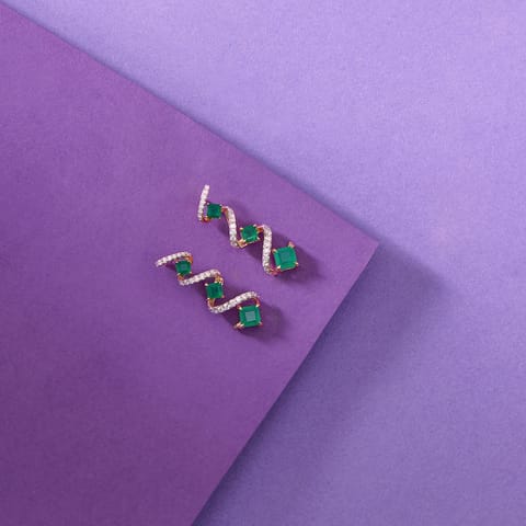 Serpentine Spark Gemstone Drop Earrings Serpentine Spark Gemstone Drop Earrings