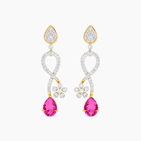 Pink Serenade Gemstone Drop Earrings