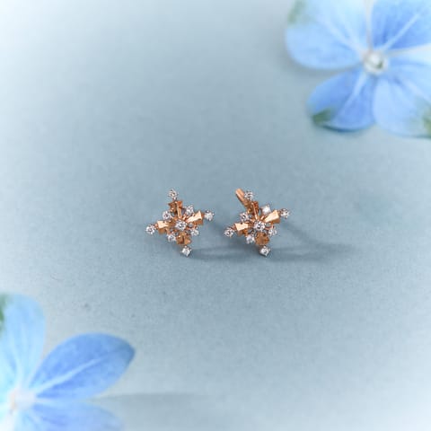 Lippan Diamond Stud Earrings