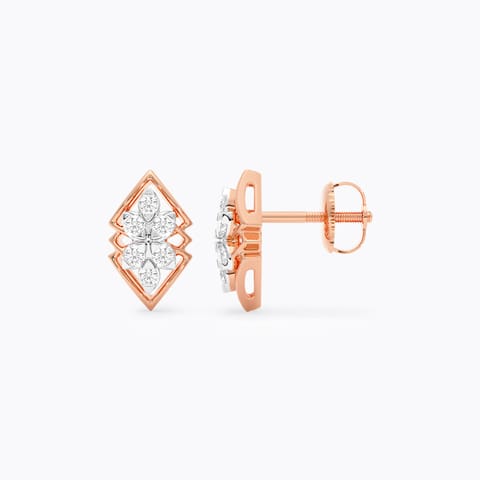 Stellar Glint Diamond Stud Earrings