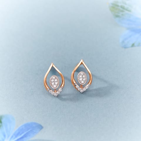 Trendy Marquise Diamond Stud Earrings