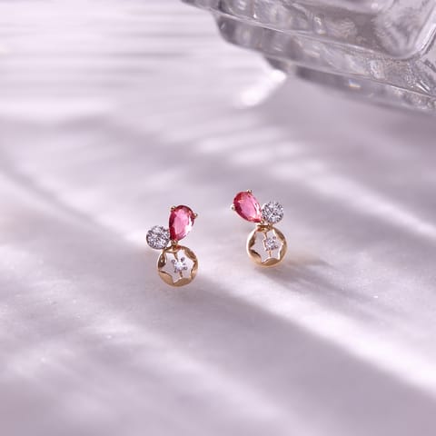 Meteor 9KT Gemstone Stud Earrings