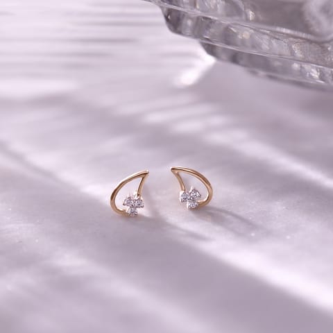 Dainty Noir 9KT Diamond Stud Earrings Dainty Noir 9KT Diamond Stud Earrings