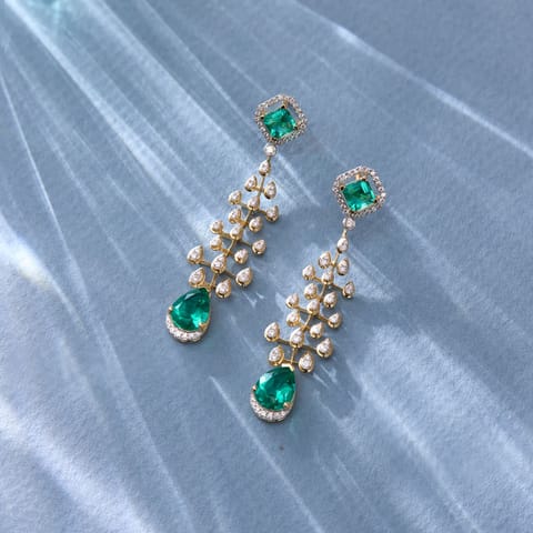 Meadow Shine Gemstone Drop Earrings