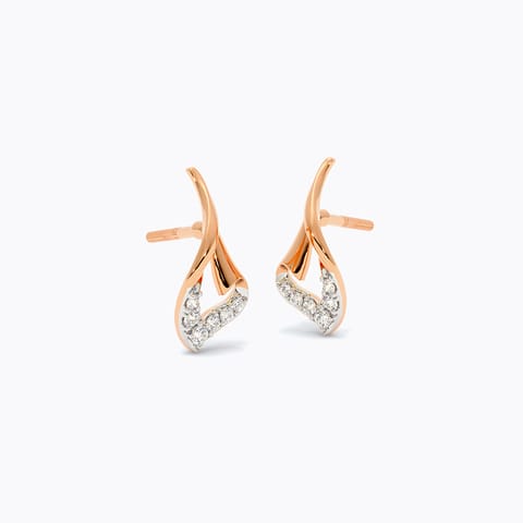 Micro Radiant Diamond Stud Earrings