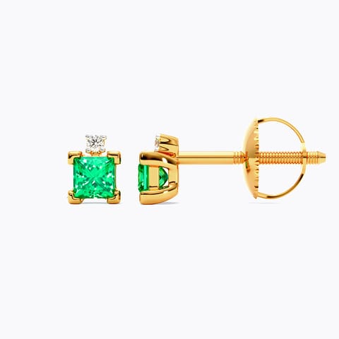 Petite Spark 9KT Gemstone Stud Earrings