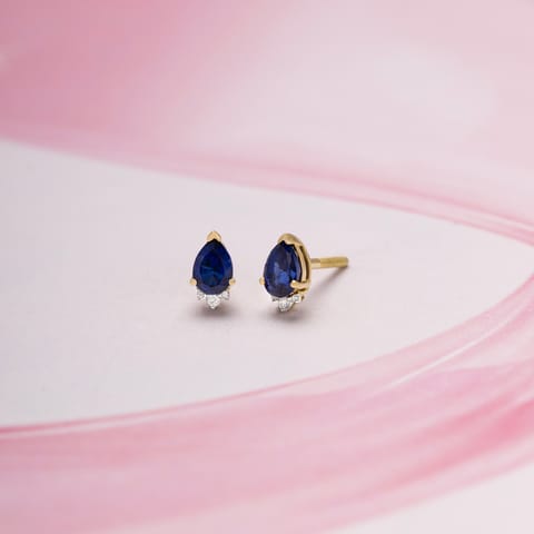 Mini Pops 9KT Gemstone Stud Earrings