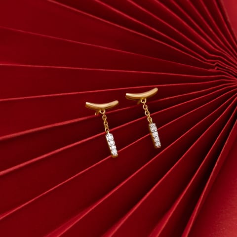 Swinging Links 9KT Diamond Drop Earrings Swinging Links 9KT Diamond Drop Earrings