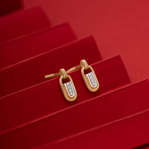 Nano Square 9KT Diamond Stud Earrings Nano Square 9KT Diamond Stud Earrings