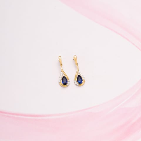 Dripping Spark 9KT Gemstone Drop Earrings Dripping Spark 9KT Gemstone Drop Earrings