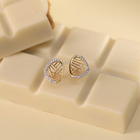 Mosaic Spark Diamond Stud Earrings