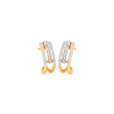 Arcade Shine Diamond Hoop Earrings Arcade Shine Diamond Hoop Earrings