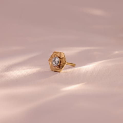 Regent Cut Diamond Stud for Men