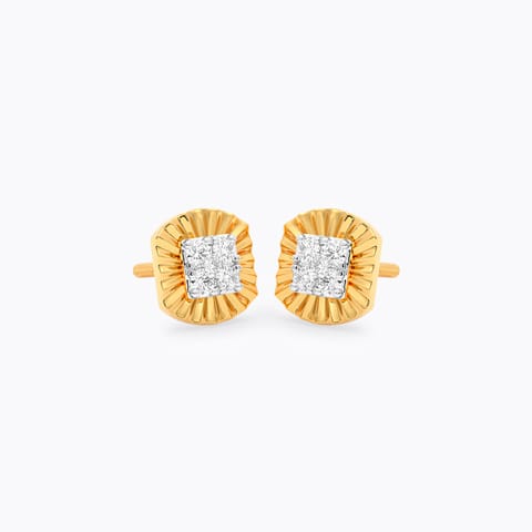 Guilloche Maison Diamond Stud for Men Guilloche Maison Diamond Stud for Men
