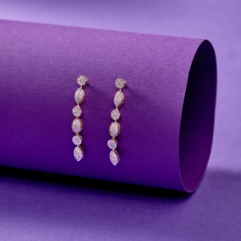 Selene Spark Diamond Drop Earrings