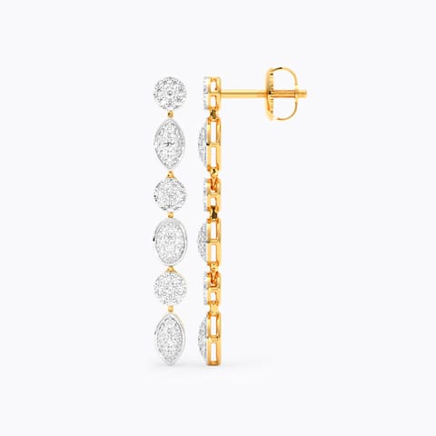 Selene Spark Diamond Drop Earrings