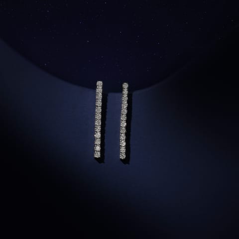 Sleek Trail 73 Cuts Diamond Stud Earrings