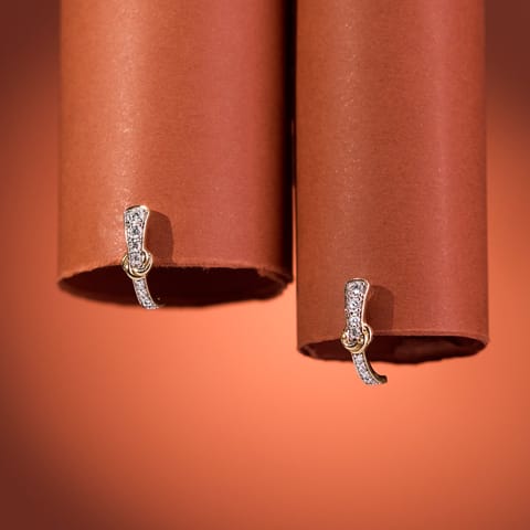 Sleek Radiance Diamond Hoop Earrings Sleek Radiance Diamond Hoop Earrings