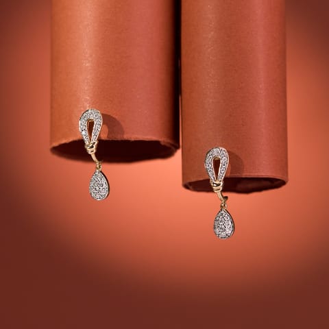 Dazzling Drip Diamond Hoop Earrings Dazzling Drip Diamond Hoop Earrings