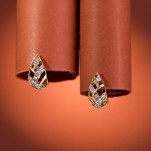 Lattice Radiance Diamond Hoop Earrings Lattice Radiance Diamond Hoop Earrings
