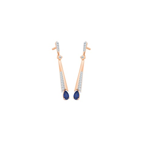 Blue Quarrel Gemstone Drop Earrings Blue Quarrel Gemstone Drop Earrings