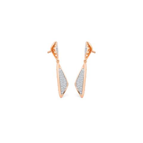 Trinity Cluster Diamond Drop Earrings Trinity Cluster Diamond Drop Earrings