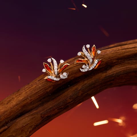 Luminous Flame Diamond Stud Earrings Luminous Flame Diamond Stud Earrings
