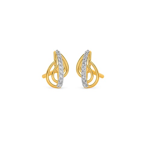 Modern Shine Diamond Stud Earrings Modern Shine Diamond Stud Earrings