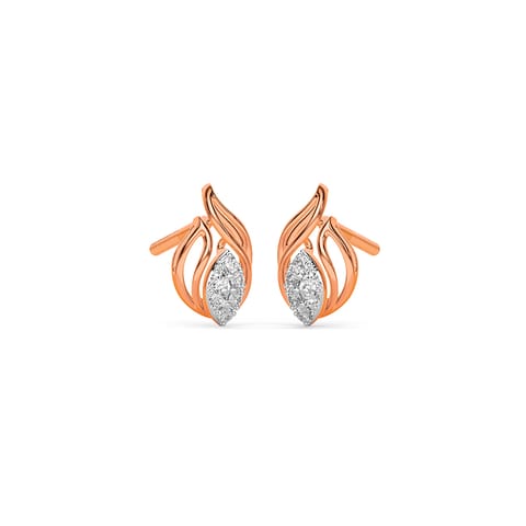 Flowy Spark Diamond Stud Earrings Flowy Spark Diamond Stud Earrings