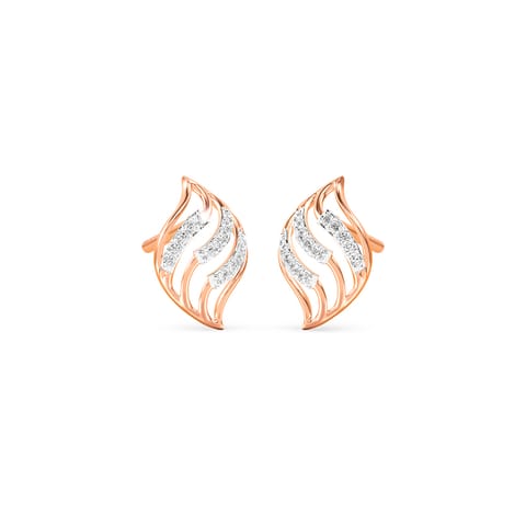 Wavy Gint Diamond Stud Earrings Wavy Gint Diamond Stud Earrings