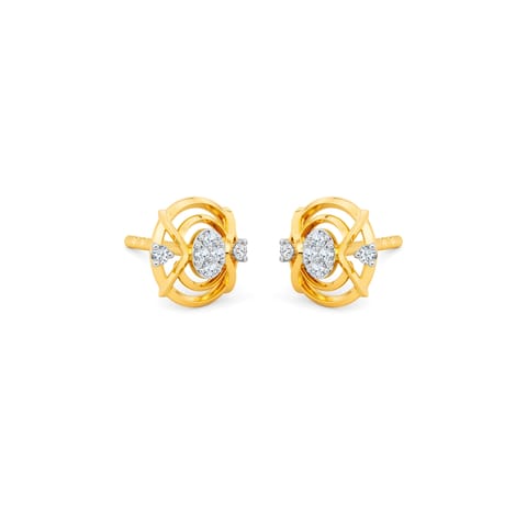 Orbital Glint Diamond Stud Earrings Orbital Glint Diamond Stud Earrings