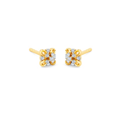 Modern Square Diamond Stud Earrings Modern Square Diamond Stud Earrings