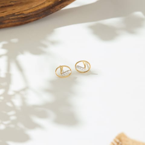 Misty Swirls Diamond Stud Earrings Misty Swirls Diamond Stud Earrings