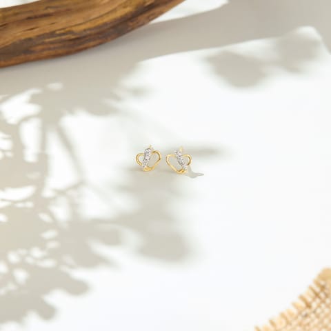 Sweet Heart Diamond Stud Earrings Sweet Heart Diamond Stud Earrings
