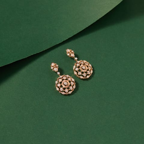 Crystal Serene Diamond Drop Earrings