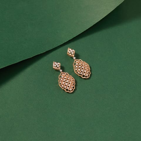Glistening Cascade Diamond Drop Earrings