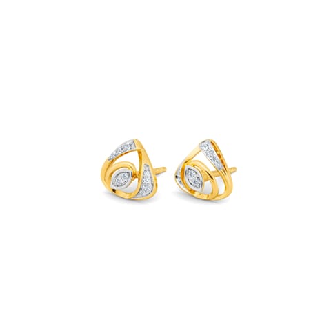 Dazzling Trinity Diamond Stud Earrings Dazzling Trinity Diamond Stud Earrings