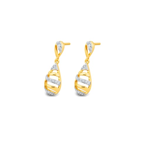 Striking Pear Diamond Drop Earrings Striking Pear Diamond Drop Earrings
