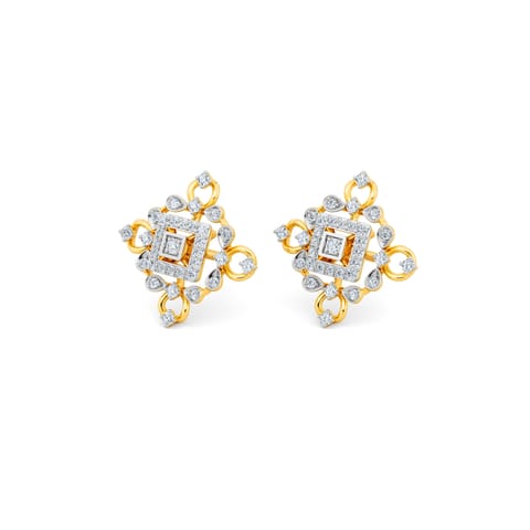 Radiant Aripan Diamond Stud Earrings Radiant Aripan Diamond Stud Earrings