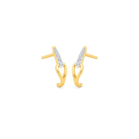 Daily Gleam 9KT Diamond Hoop Earrings Daily Gleam 9KT Diamond Hoop Earrings