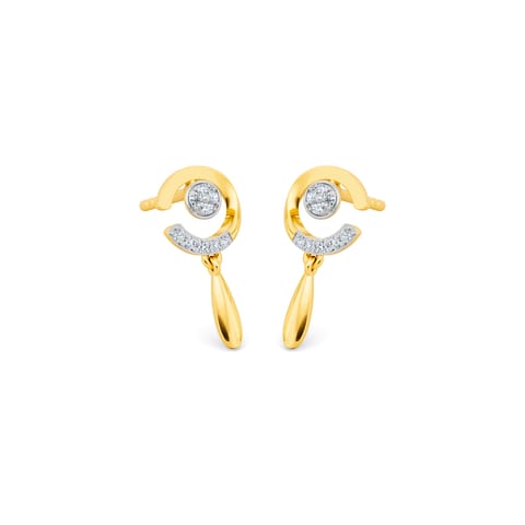 Circling Radiant 9KT Diamond Drop Earrings Circling Radiant 9KT Diamond Drop Earrings