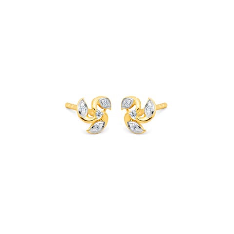 Sprinklers 9KT Diamond Stud Earrings