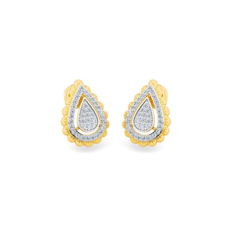 Cluster Glow Diamond Stud Earrings