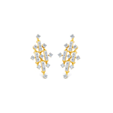 Lattice Diamond Stud Earrings Lattice Diamond Stud Earrings