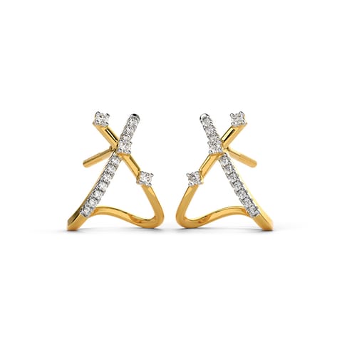 Vanki Gleam Diamond Hoop Earrings Vanki Gleam Diamond Hoop Earrings