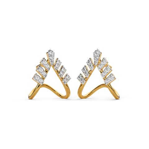 Vanki Spark Diamond Hoop Earrings Vanki Spark Diamond Hoop Earrings